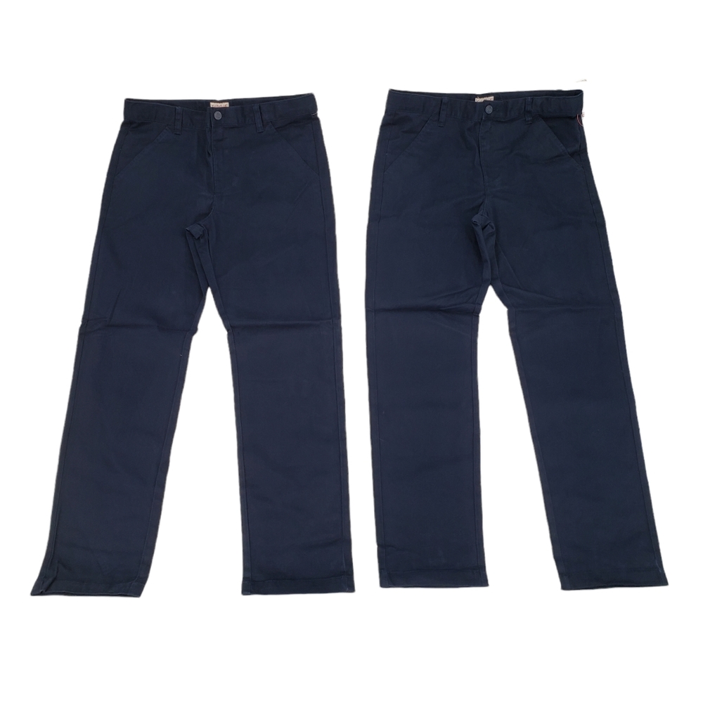 NWT Cat & Jack Boys School Uniform Pants Size 16 Husky - Two Pack Blue
